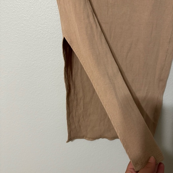 Lulu’s Set For Life Tan Bodycon Midi Skirt—M - Picture 6 of 12